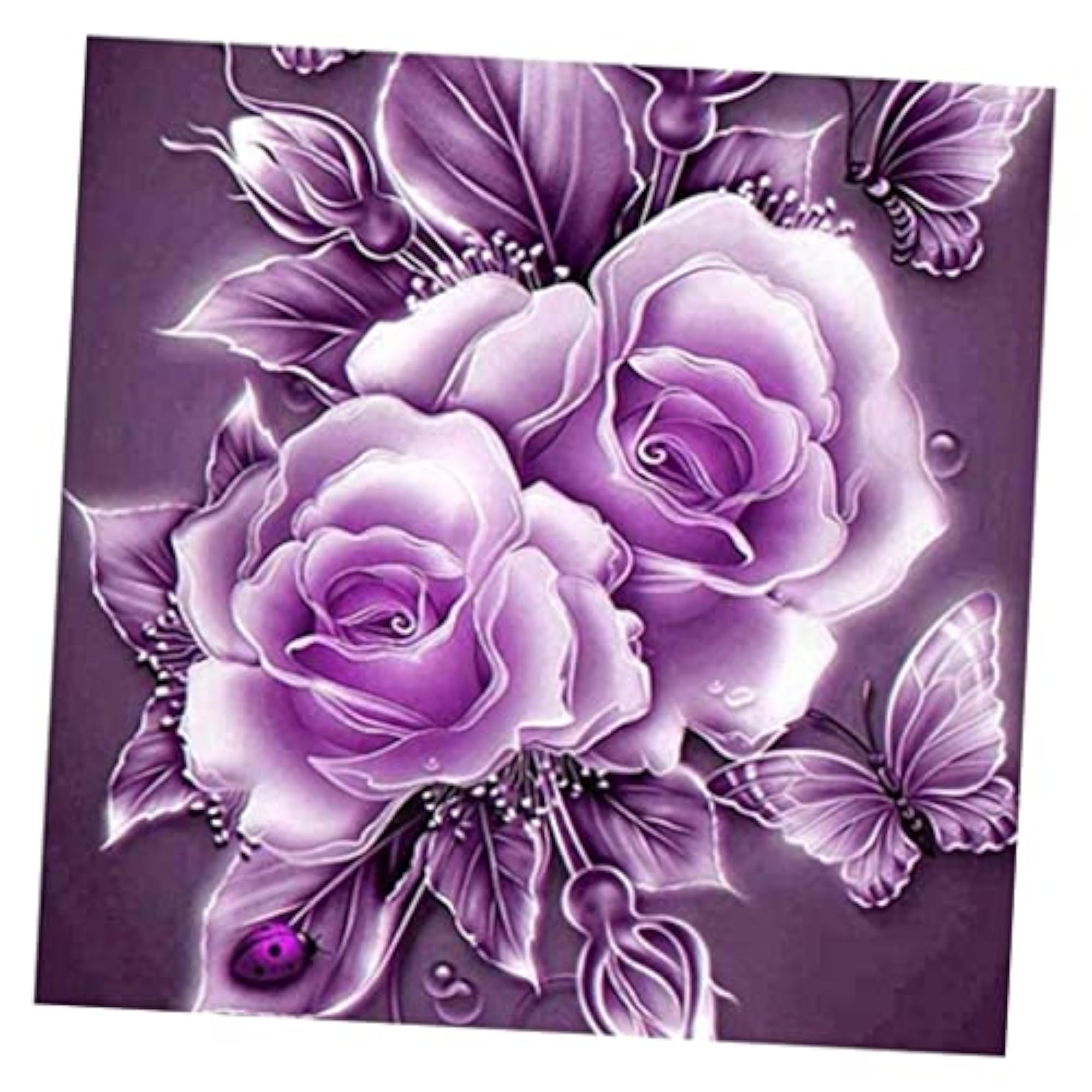 5D DIY Full Drill Rose Diamond Painting Home Decor Kit